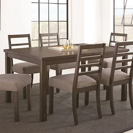 Dining Table with Block Legs